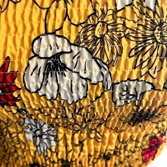 CBR Yellow Floral Off-Shoulder Crop Top - Picture 2 of 5